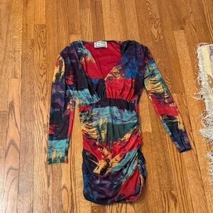 Colorful Long Sleeve Dress